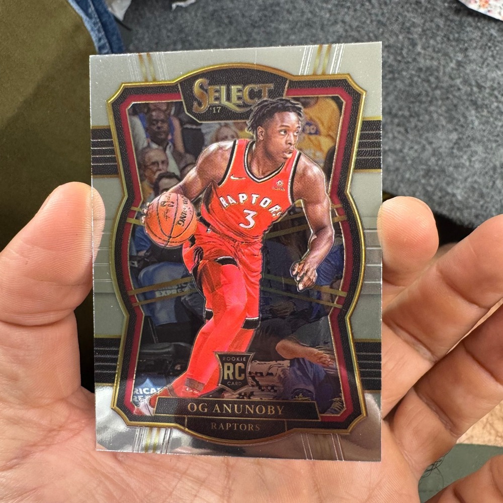 Panini Select OG Anunoby Card OS Silver Premier Level Die-Cut Rookie #134